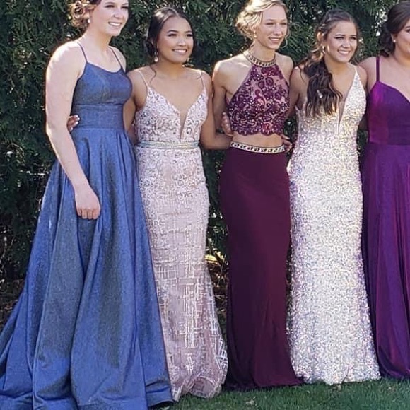 Rose gold prom dress (not Sherri hill) - Picture 5 of 5